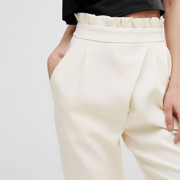 Boohoo wrap tie tailored pants - Picture 2 of 7